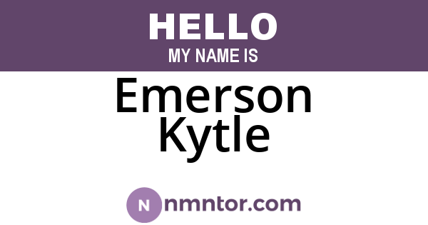 Emerson Kytle