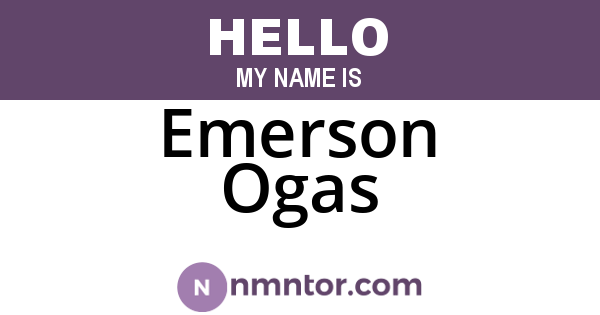 Emerson Ogas