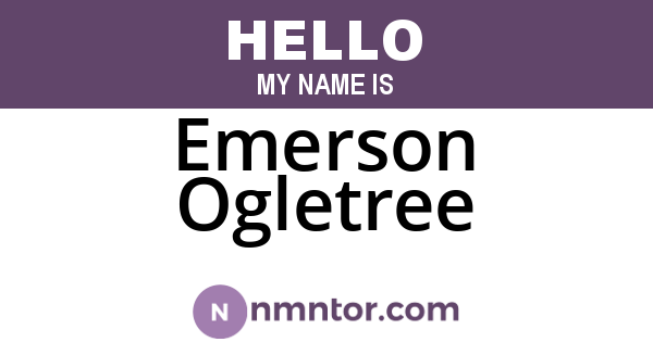 Emerson Ogletree