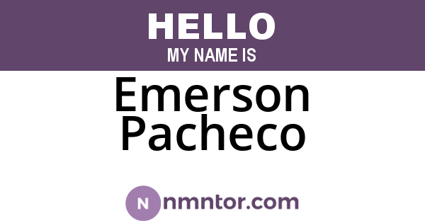 Emerson Pacheco