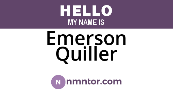 Emerson Quiller
