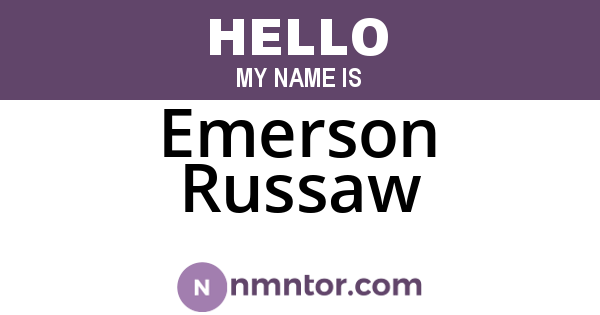 Emerson Russaw