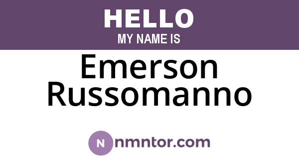 Emerson Russomanno
