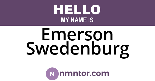 Emerson Swedenburg