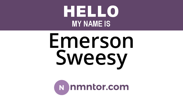 Emerson Sweesy