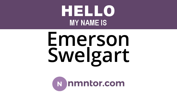 Emerson Swelgart