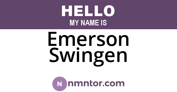 Emerson Swingen