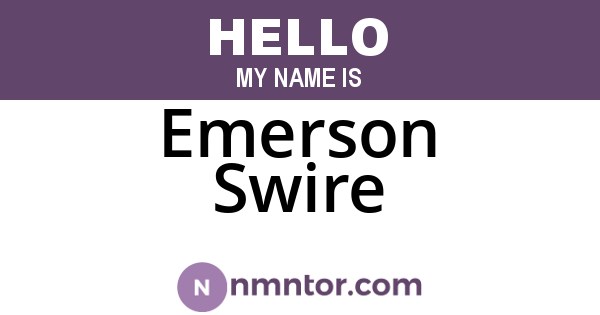 Emerson Swire