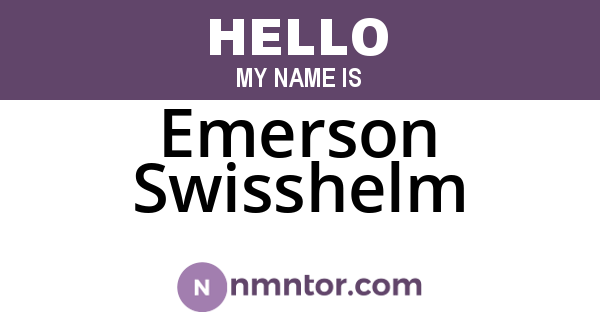 Emerson Swisshelm