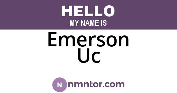 Emerson Uc