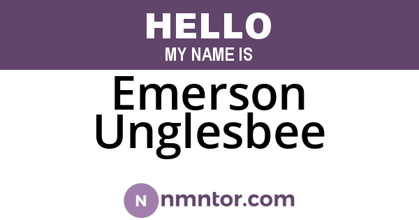 Emerson Unglesbee
