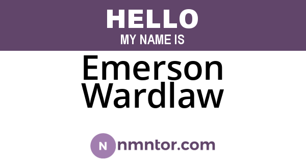 Emerson Wardlaw
