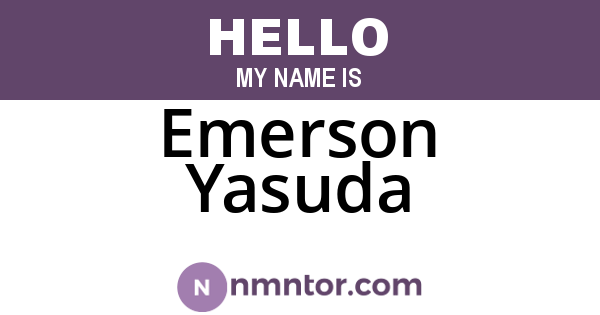 Emerson Yasuda