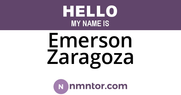 Emerson Zaragoza