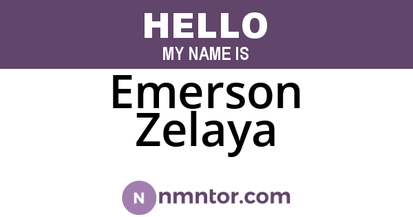 Emerson Zelaya