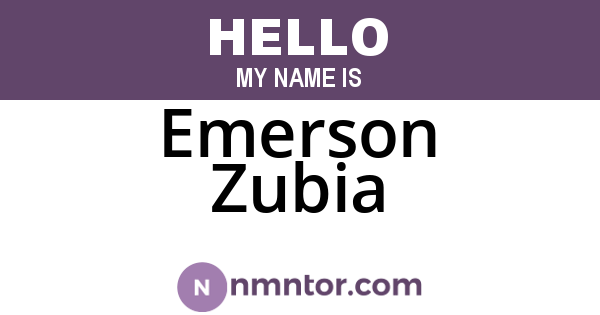 Emerson Zubia