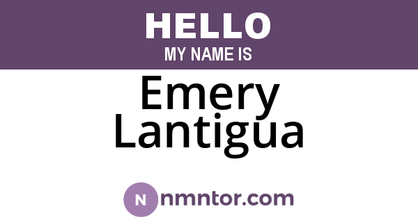 Emery Lantigua