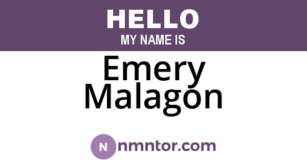 Emery Malagon