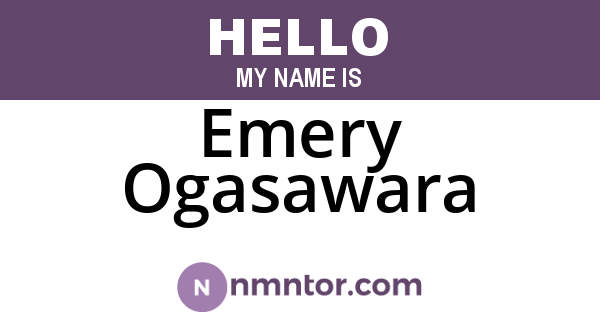 Emery Ogasawara