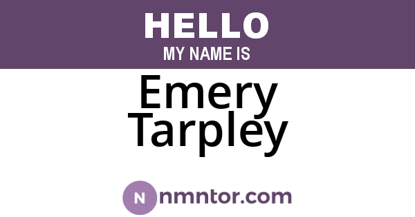 Emery Tarpley
