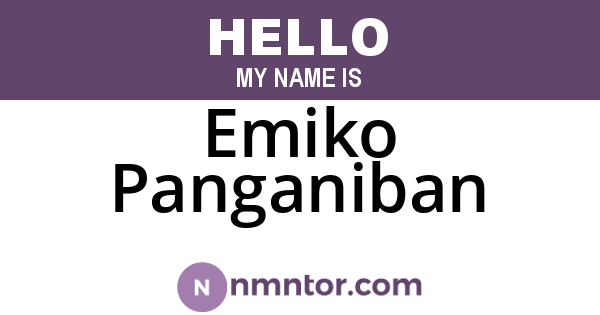 Emiko Panganiban