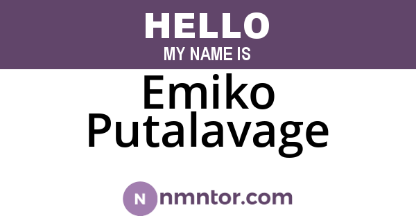 Emiko Putalavage