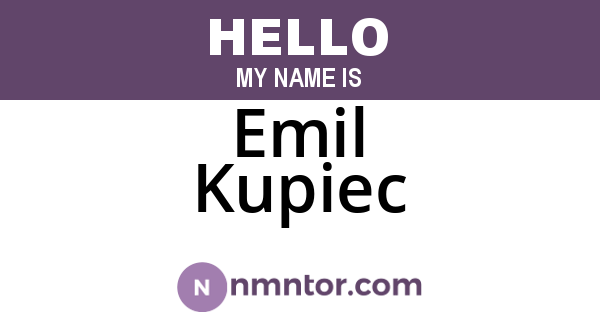 Emil Kupiec