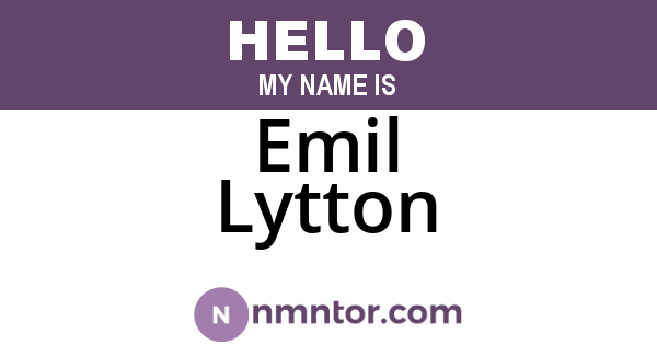 Emil Lytton