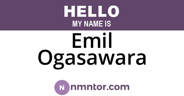 Emil Ogasawara