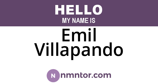 Emil Villapando