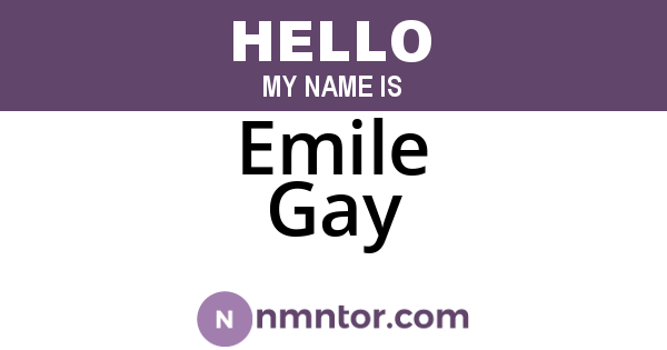 Emile Gay