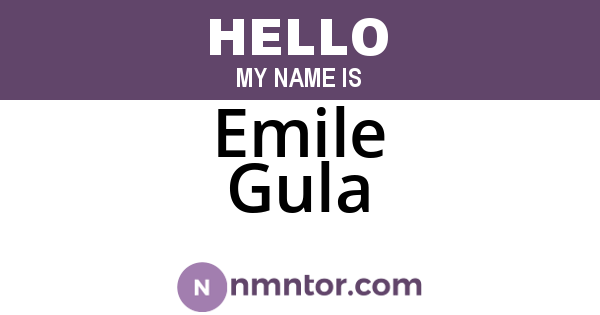 Emile Gula