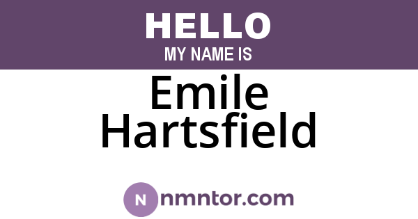 Emile Hartsfield