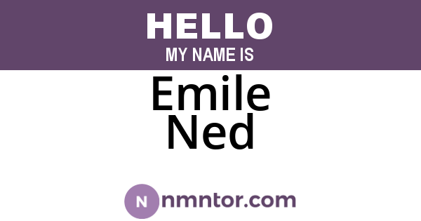 Emile Ned
