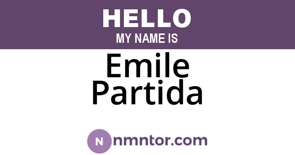 Emile Partida