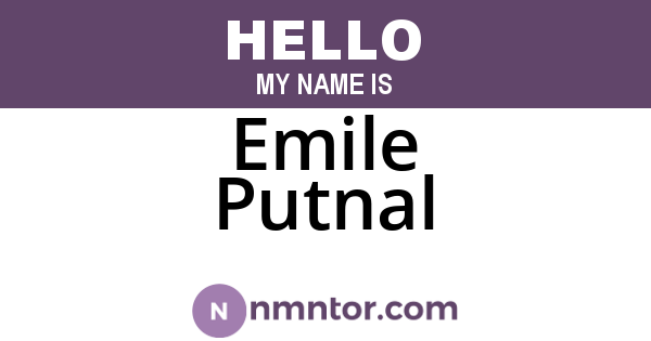Emile Putnal