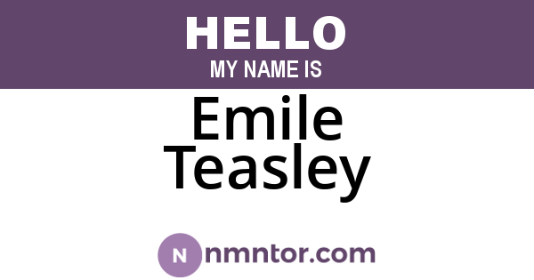 Emile Teasley