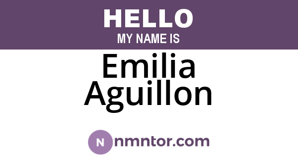 Emilia Aguillon