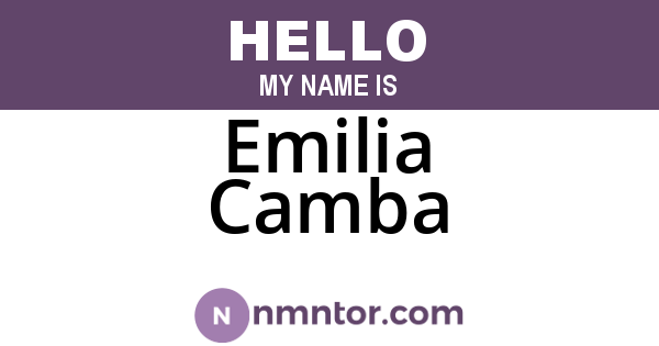 Emilia Camba