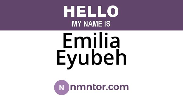 Emilia Eyubeh