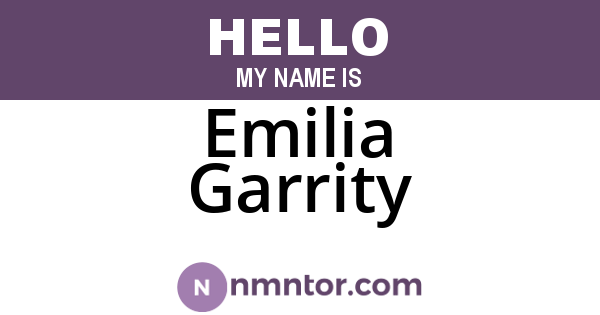 Emilia Garrity
