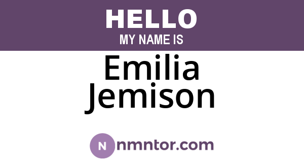 Emilia Jemison