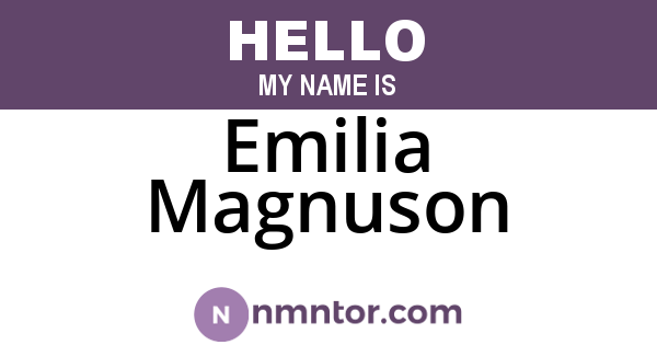 Emilia Magnuson