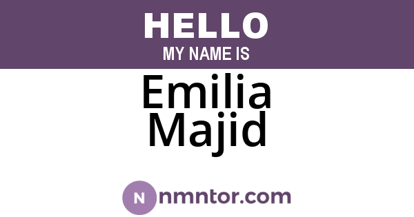 Emilia Majid