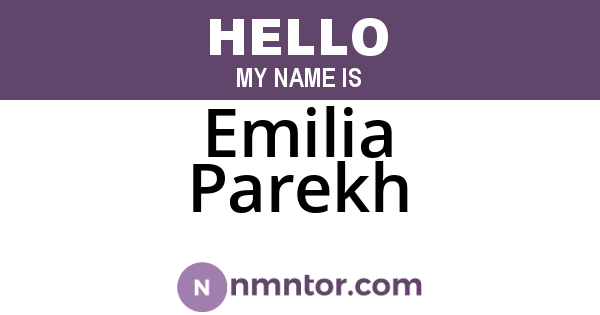 Emilia Parekh