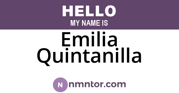 Emilia Quintanilla