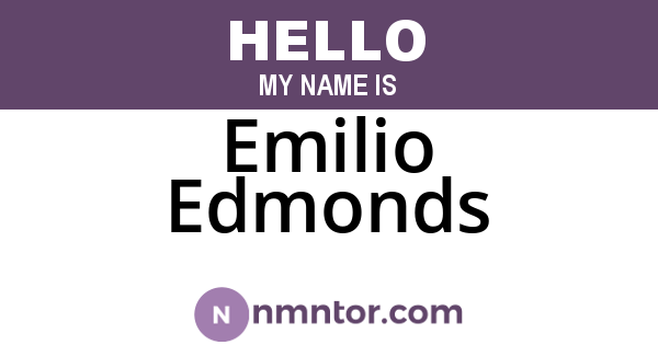Emilio Edmonds