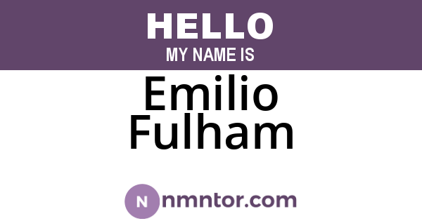 Emilio Fulham