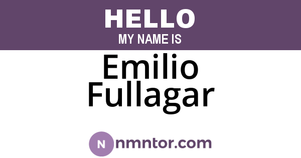 Emilio Fullagar