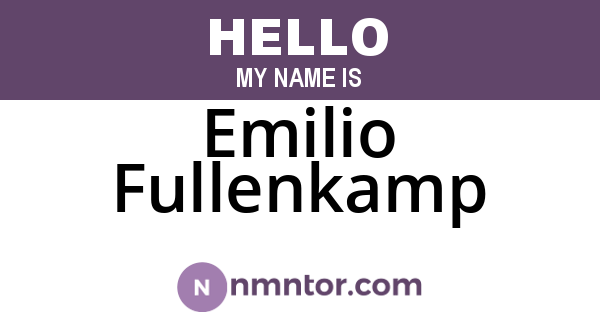 Emilio Fullenkamp